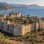 Mamure Castle stone walls and towers beside the Mediterranean Sea in Anamur, Türkiye